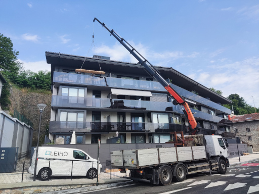 Instalación de branadillas completamente de cristal
